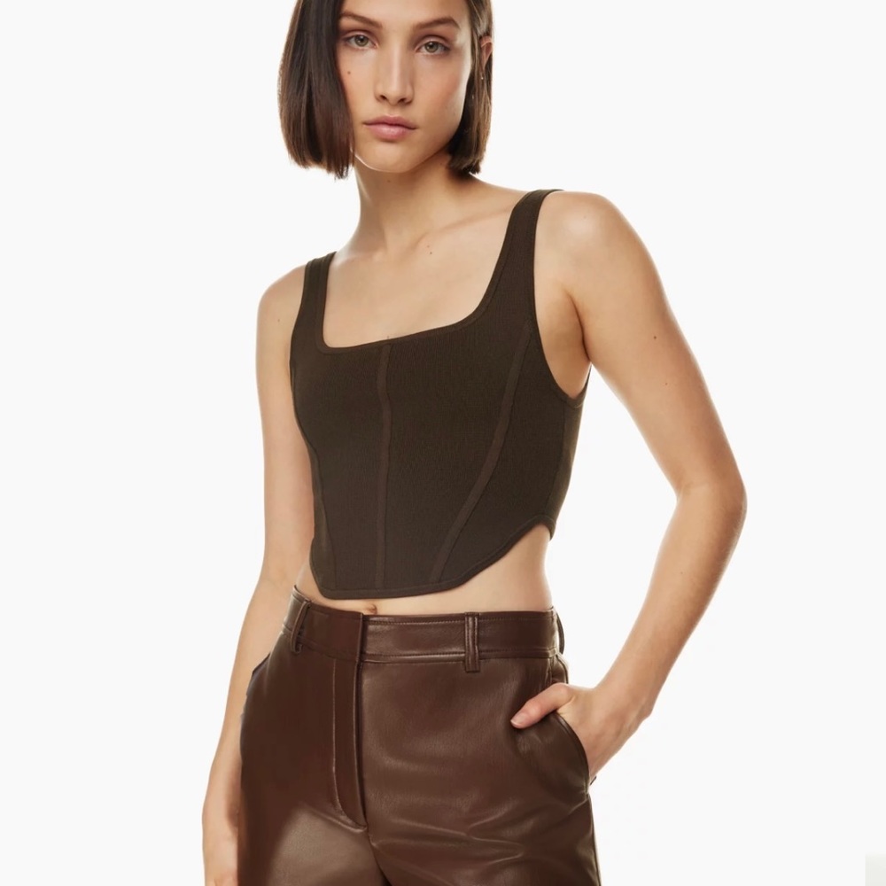 Babaton sculpt knit bustier tank